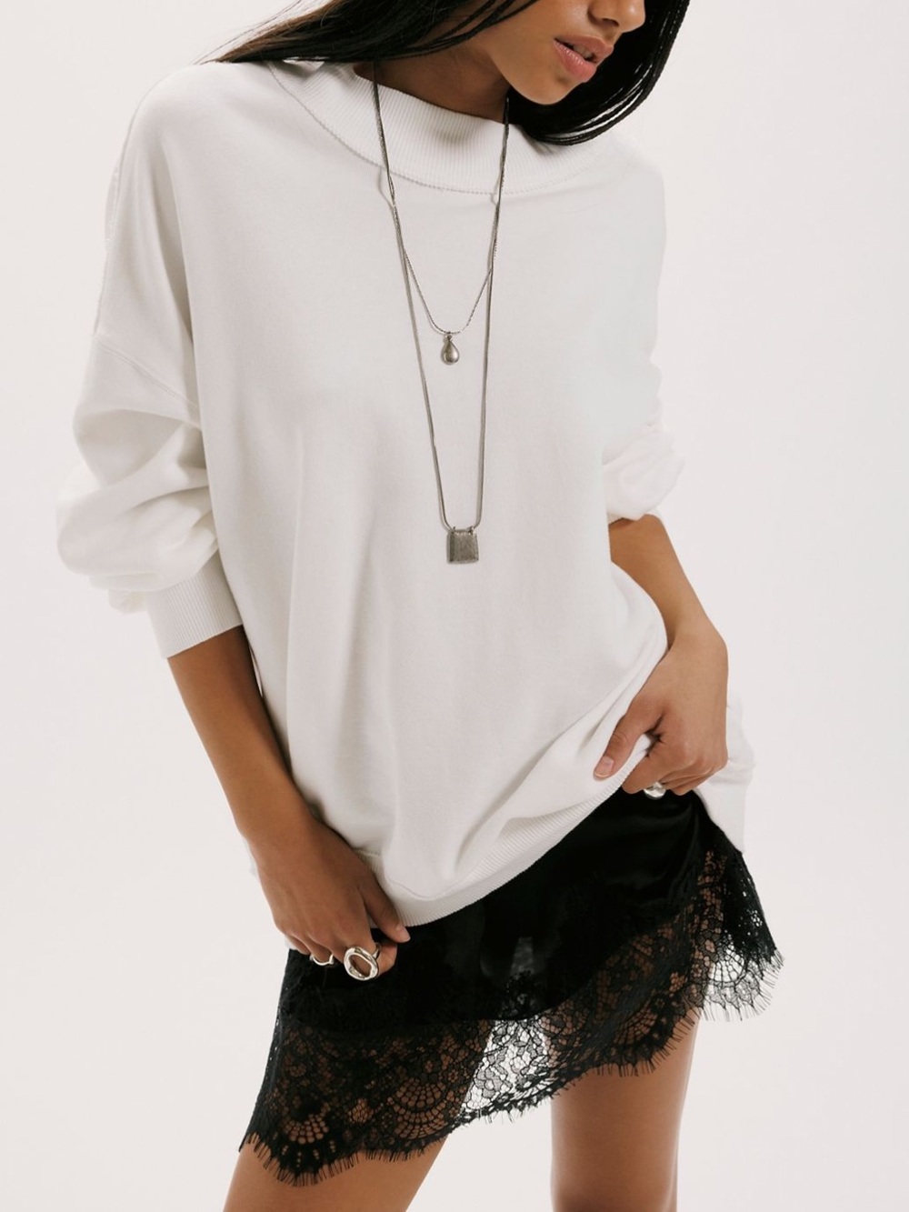 FREE PEOPLE We The Free Palm Springs Pullover in Clean Ivory - Picture 2 of 8